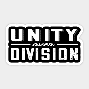 Unity Over Division Sticker